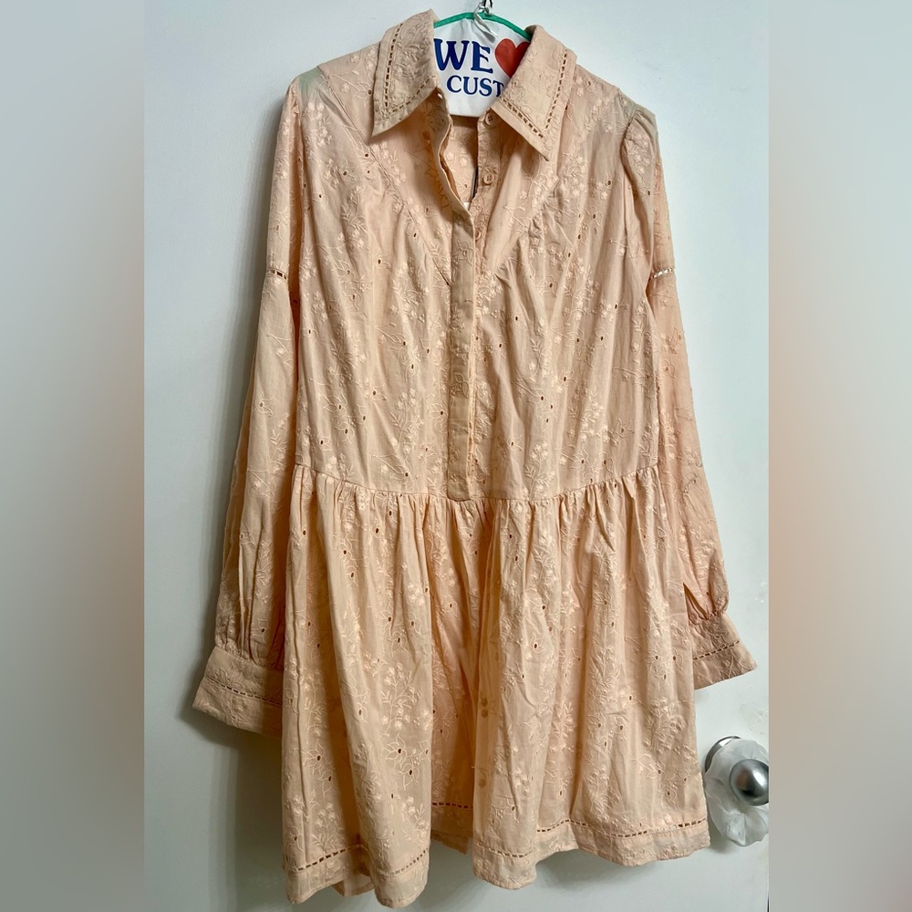 Rue Stiic Zoey long sleeve embroidered summer dress. Brand new with tags